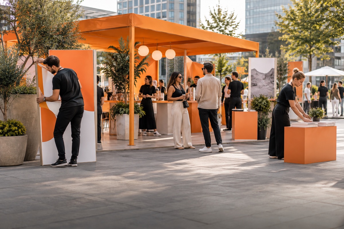 Illustrative outdoor brand activation